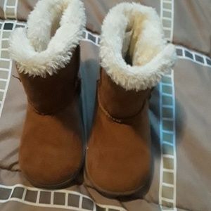 Toddler girl Brown snow boots